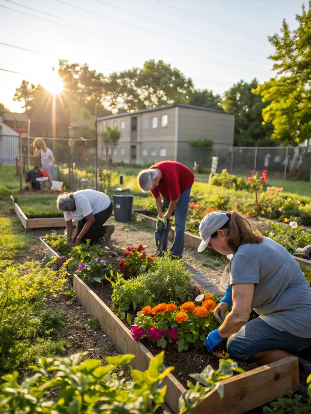 A client engaging in a community activity with the support of an Abilitive support worker, promoting social inclusion and participation.